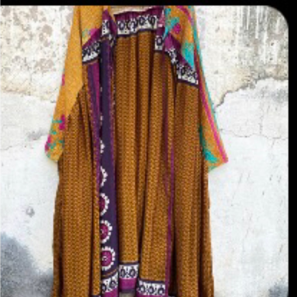 One of a Kind!! - KB Fleetwood Kimono! Gorgeous saturated colors~wearing ART!